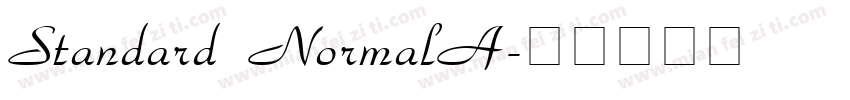 Standard NormalA字体转换